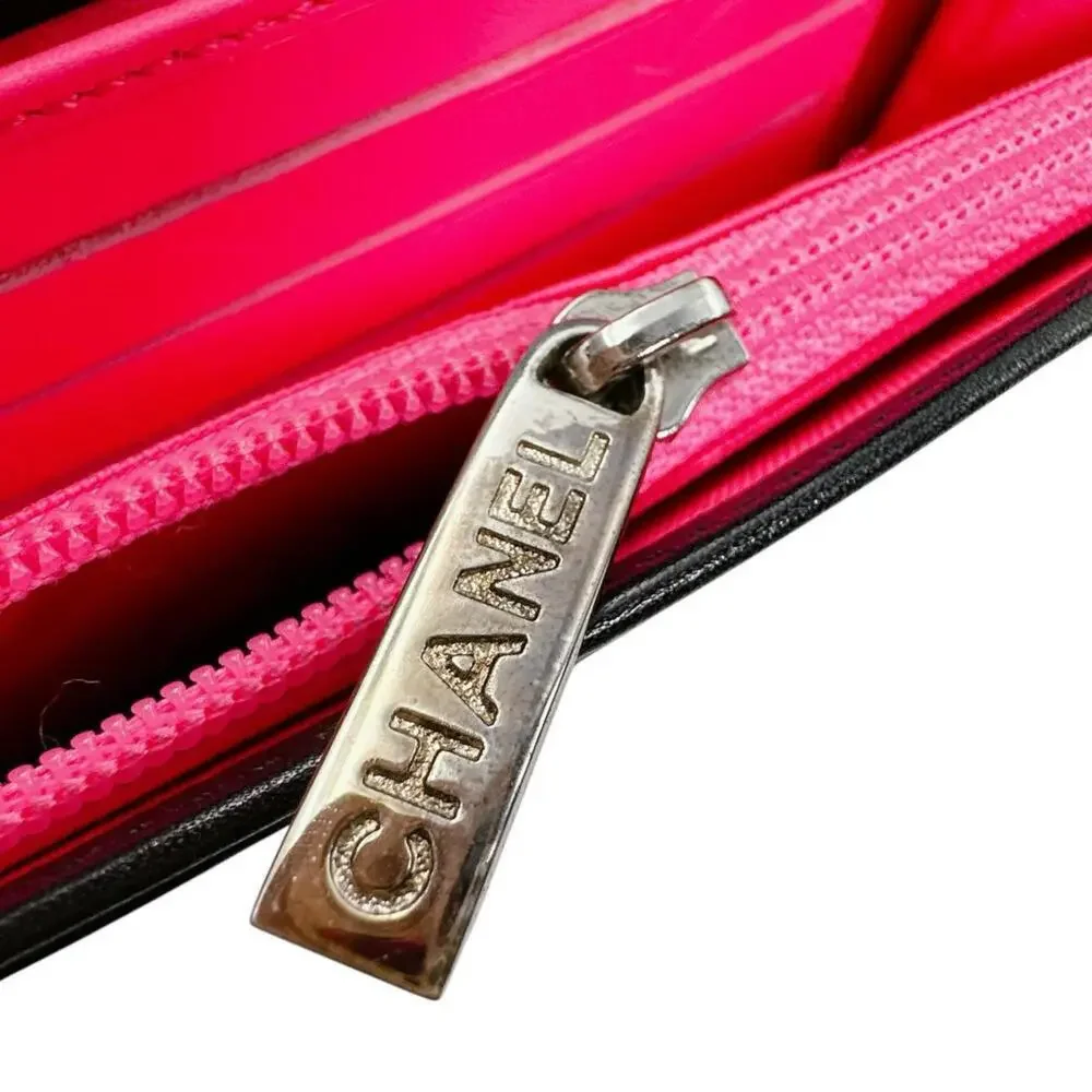CHANEL Black Leather Wallet